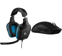 Austiņas Logitech G432 Debeszils (981-000770) + G Pro X Superlight 2 (910-006630)