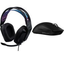 Austiņas Logitech G335 Melns (981-000978) + G Pro X Superlight 2 (910-006630)