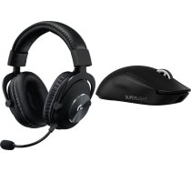 Austiņas Logitech G Pro X Melns (981-000818) + G Pro X Superlight 2 (910-006630)