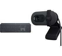 Tastatūra Logitech Mx Keys For Business (920-010251) + Brio 100 (960-001585)