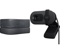 Tastatūra Logitech Ergo K860 (920-010108) + Brio 100 (960-001585)