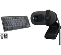 Tastatūra Logitech Mx Mechanical Mini (920-010780) + Brio 100 (960-001585)