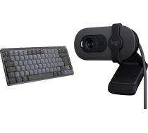 Tastatūra Logitech Mx Mechanical Mini For Mac (920-010837) + Brio 100 (960-001585)