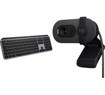 Tastatūra Logitech Mx Keys S For Mac (920-011637) + Brio 100 (960-001585)