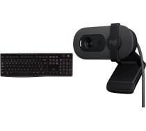 Tastatūra Logitech K270 (920-003738) + Brio 100 (960-001585)