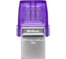 Flash zibatmiņa Kingston Datatraveler Microduo 3c Gen3, 64 Gb (dtduo3cg3/64gb)