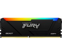 Atmiņa Kingston Fury Beast Rgb, Ddr4, 16 Gb, 3200mhz, Cl16 (kf432c16bb2a/16)