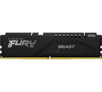 Atmiņa Kingston Fury Beast, Ddr5, 16 Gb, 6400mhz, Cl32 (kf564c32bbe-16)