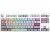 Tastatūra Ducky Ducky One 3 Mist Grey Tkl Gaming Keyboard, Rgb Led - Mx-silent-red (us)