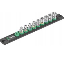 Wera Wera A 4 Socket Magnēts Strip Ciklops Socket Set 1/4 (black/green, 9 Pieces)