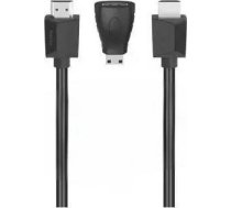 Kabelis Hama Hama Kabelis Hdmi 1,5 M + 2 ADAPTERI 1200705 Standard