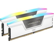 Atmiņa Corsair Vengeance Rgb, Ddr5, 64 Gb, 6400mhz, Cl32 (cmh64gx5m2b6400c32w)
