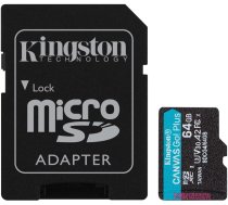 Karte Kingston Canvas Go! Plus (gen4) Microsdxc 64 Gb Class 10 Uhs-i/u3 A2 V30 (sdcg4/64gb)