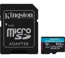 Karte Kingston Canvas Go! Plus (gen4) Microsdxc 512 Gb Class 10 Uhs-i/u3 A2 V30 (sdcg4/512gb)