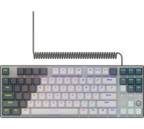 Lorgar Tastatūra Spēļu Azar 514, Vadu Mehāniskā, Rgb, Balta