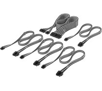 Corsair Premium Sleeved Dc Cable Starter Kit Do Zasilacza Tips-5 Melns/balts