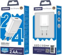 Lādētājs Jellico Jellico Lādētājs Tíkla Eu01 2.4a Usb Balts Standard