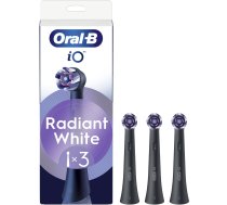 Uzgalis Oral-b Io Radiant White Black Uzgali Noņemami 3gab, Melns