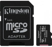 Karte Kingston Canvas Select Plus Microsdxc 64 Gb Class 10 Uhs-i/u1 A1 V10 (sdcs2/64gb)