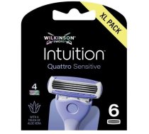 Wilkinson_sword Intuition Quattro Sensitive Asmeņi Rezerves Sievietēm 6.gab.