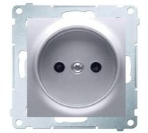 Kontakt-simon Ligzda Simon54 Vienvietīgs B/u 16a Ip20 Z Przesłoną Sudrabs - Dg1z.01/43