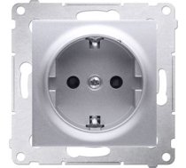 Kontakt-simon Ligzda Vienvietīgs Simon 54 Uziemienie Schuko 16a Sudraba Mat (dgsz1z.01/43)