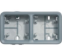 Legrand Plexo55 Kārba Virsmas Dubults Horizontāls pelēka (069672)