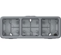 Legrand Plexo55 Kārba Virsmas Trīskāršs Horizontāls pelēka (069680)