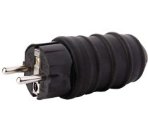Emos Spraudnis Gumijas 10/16a 250v 2p+z Ip44 Melna (p0050)
