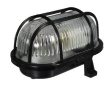 Pawbol Gaismeklis Kanāla Ovāls 60w E27 Ar Tīklu Plastmasa Ip44 Melna (d.3151c)