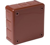Viplast 041-02 Kārba N/t Brūna Bez Skavu Z Dławnicami Bezgwintowymi 12-wlotowa Wym/zew 98x98x42 Mm Ip55 7243