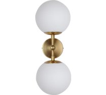 Sienas Lampa Light Prestige Zelta Sienas Lampa Dorado Lp-002/2w Light Prestige Stikla Bumbas Molecular