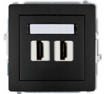 Karlik Ligzda Dubults Karlik Deco 12dhdmi-4 Hdmi 2.0 Melns Mat