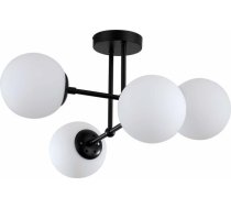 Lampa Piekarināmā Light Prestige Sypialniana Lampa Piekarināmā Melna Roma Stikla Mleczne Molekuły