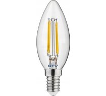 Gtv Avots Gaismas Led, Filament, C35, 4000k, E14, 4w, 440im, Ld-c35fl4-40