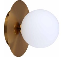 Sienas Lampa Light Prestige Zelta Metāla Sienas Lampa Roma Stikla Piena Bańka Nad Spogulis