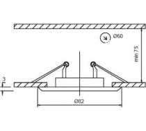 Greenlux Faroform Axel Ff002162.0 Acs Halogēna Gaismeklis Stropowa 1x35w G5,3 Mr16 Hroms