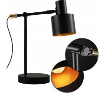 Lampa Galda Gtv Lampa Galda Selvia Ii Gtv 5570 E14 Max. 25w Max. 250v Ip20 śr. 20 Cm Melns/Zelta Lb-selvii-11-dec