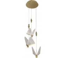 Lampa Piekarināmā Light Prestige Light Prestige Mariposa Lp-1715/3p Lampa Piekarināmā Zwis Elegants Designerska Tauriņi 3x24w Led Cct 3000-4000-6000k Zelta