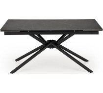 Galds Salokāms Vitorino 160(220)x90 Melns Marmur Halmar