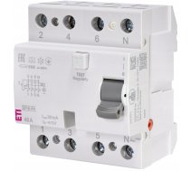 Slēdzis Diferenciālstrāvas Eti Polam Efi6-p4 002061662 3faz. 40a 30ma Typa 415v 50/60hz Ip20 Th35