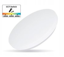 Gaismeklis Led Plafons Griestu 18w 3000k/4000k/6000k Ip44 Cct Hcl1804at