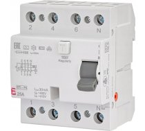 Slēdzis Diferenciālstrāvas 4p 25a 0,03a Tips A 6ka Efi6-p4 A 25/0.03 002061661