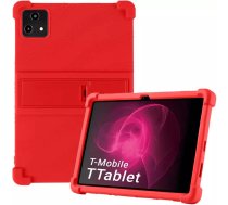 Futlāris Planšetdatora Strado Futlāris Bruņots Armor Case Ar Paliktni Do T-mobile T Planšetdators 5g 10.36, Sarkans