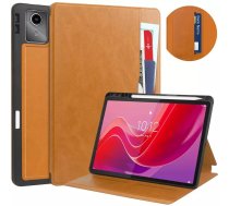 Futlāris Planšetdatora 4kom.pl Futlāris ādas Ar Kabatām Do Lenovo Tab M11 10.95 Tb330fu Tb330xu Tb331fc, Brūns