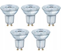 Osram 5x Spuldze Led 2,6w (35w) Gu10 Par16 36d 230lm 4000k 230v Prožektors 36 Grādi 4058075157965