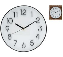Decorlife Sienas pulkstenis melns ar 3D cipariem 30 x 30 x 4 5 cm DECORLIFE 8445393406688 (8445393406688)
