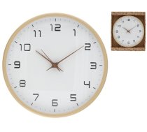 Decorlife Koka sienas pulkstenis 30 x 30 x 5 cm DECORLIFE 8445393406695 (8445393406695)