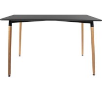 Mufart Taisnstūra Veida Galds Tre Virtuvei, ēdamistabas, Viesistabai 120cm X 80cm - Melns