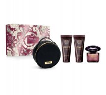 Versace Komplekts Crystal Noir Edp 90ml + Bl 100ml + Sg 100ml + Tualetes Piederumu Soma